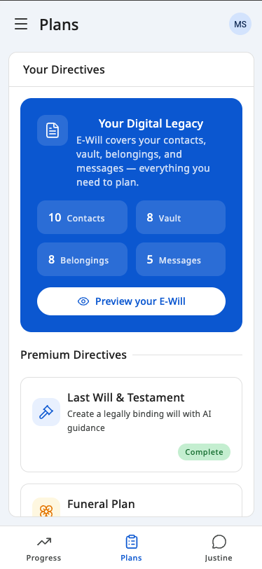 The same plan on a phone